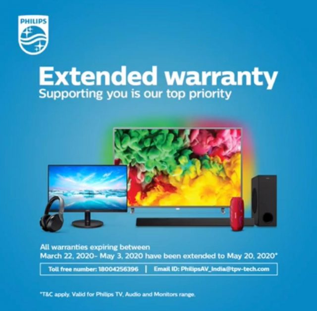 Philips extends the warranty across TV, Audio and Monitors range News