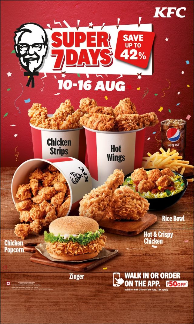 KFC offers saving upto 42 through Super 7 days offer News Happenings